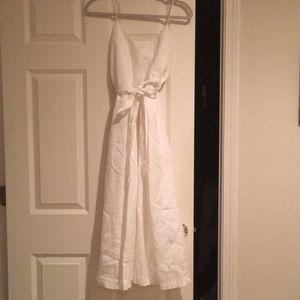 Banana Republic white linen sundress
